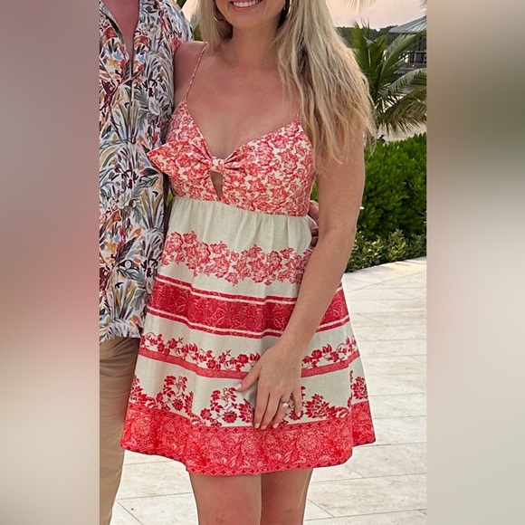 Alice and Olivia Melvina Gathered Babydoll Dress - Picture 3 of 3